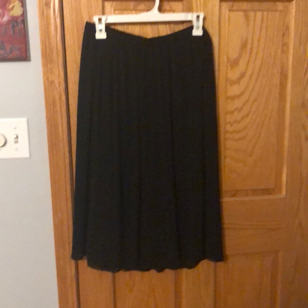Black knee length skirt